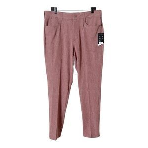 Walter Hagen Men's Hydro-Dri Red Stretch Slim Fit Golf Pants Size 36X32